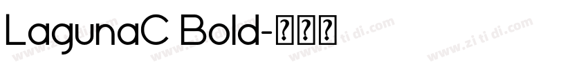 LagunaC Bold字体转换